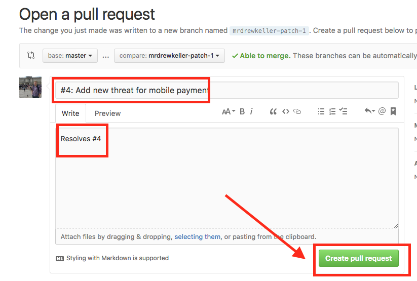 Create Pull Request